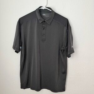 Callaway Men’s Golf Polo Black/White Stripe Size Large